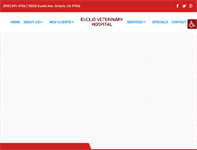 Tablet Screenshot of euclidanimalhospital.com